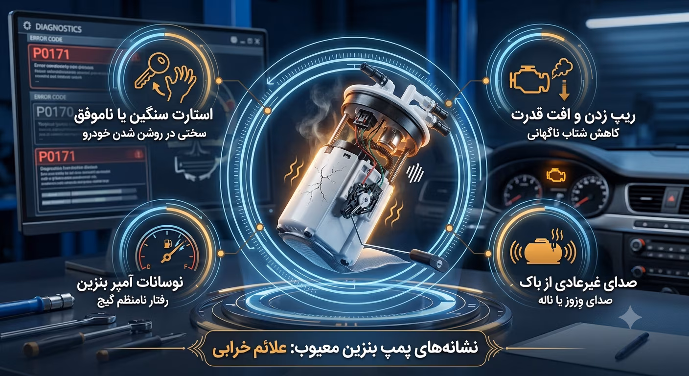 علائم خرابی پمپ بنزین